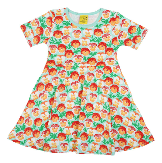 SALE -50%: Wunderschöner Skaterdress mit Veilchen auf Mint von DUNS
