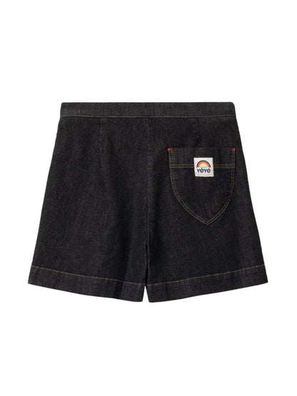 Black Denim Skort von Mademoiselle Yéyé