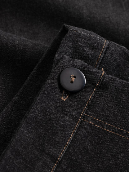 Black Denim Skort von Mademoiselle Yéyé