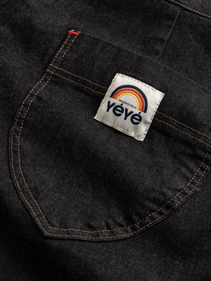 Black Denim Skort von Mademoiselle Yéyé