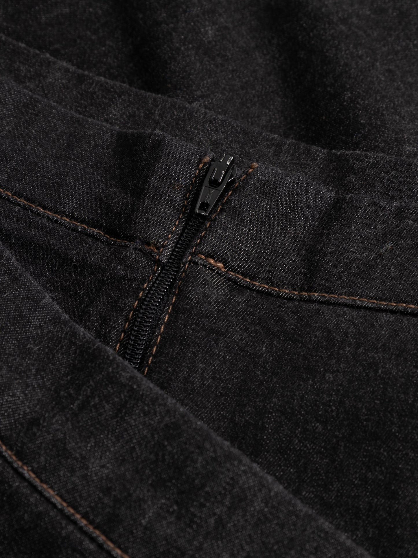 Black Denim Skort von Mademoiselle Yéyé