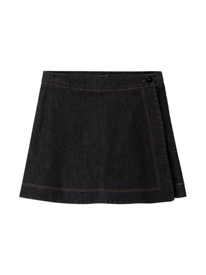 Black Denim Skort von Mademoiselle Yéyé