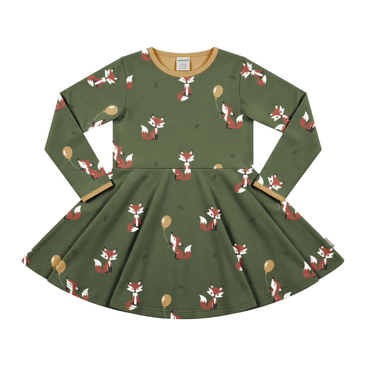 Kleid Langarm mit Fuchs von Maxomorra