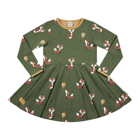 Kleid Langarm mit Fuchs von Maxomorra