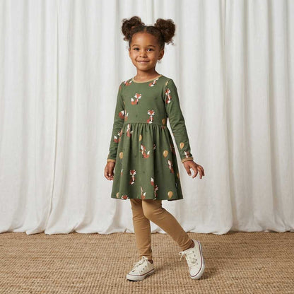 Kleid Langarm mit Fuchs von Maxomorra