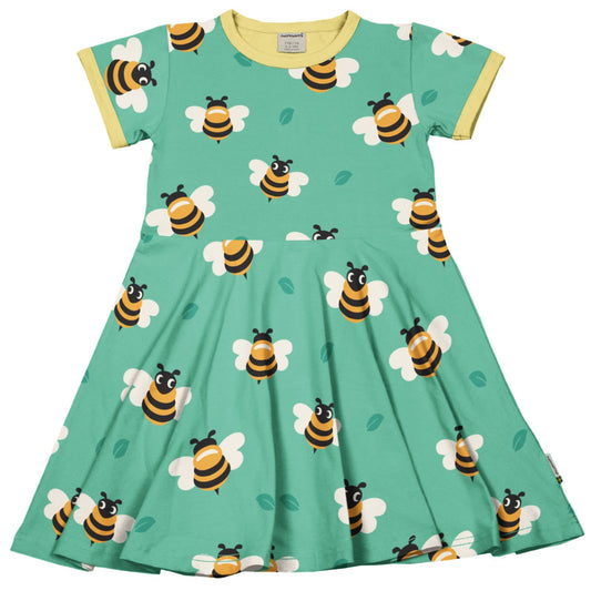 Kurzarm-Kleid mit Biene von Maxomorra