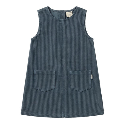 Cord-Kleid in Blau von Maxomorra