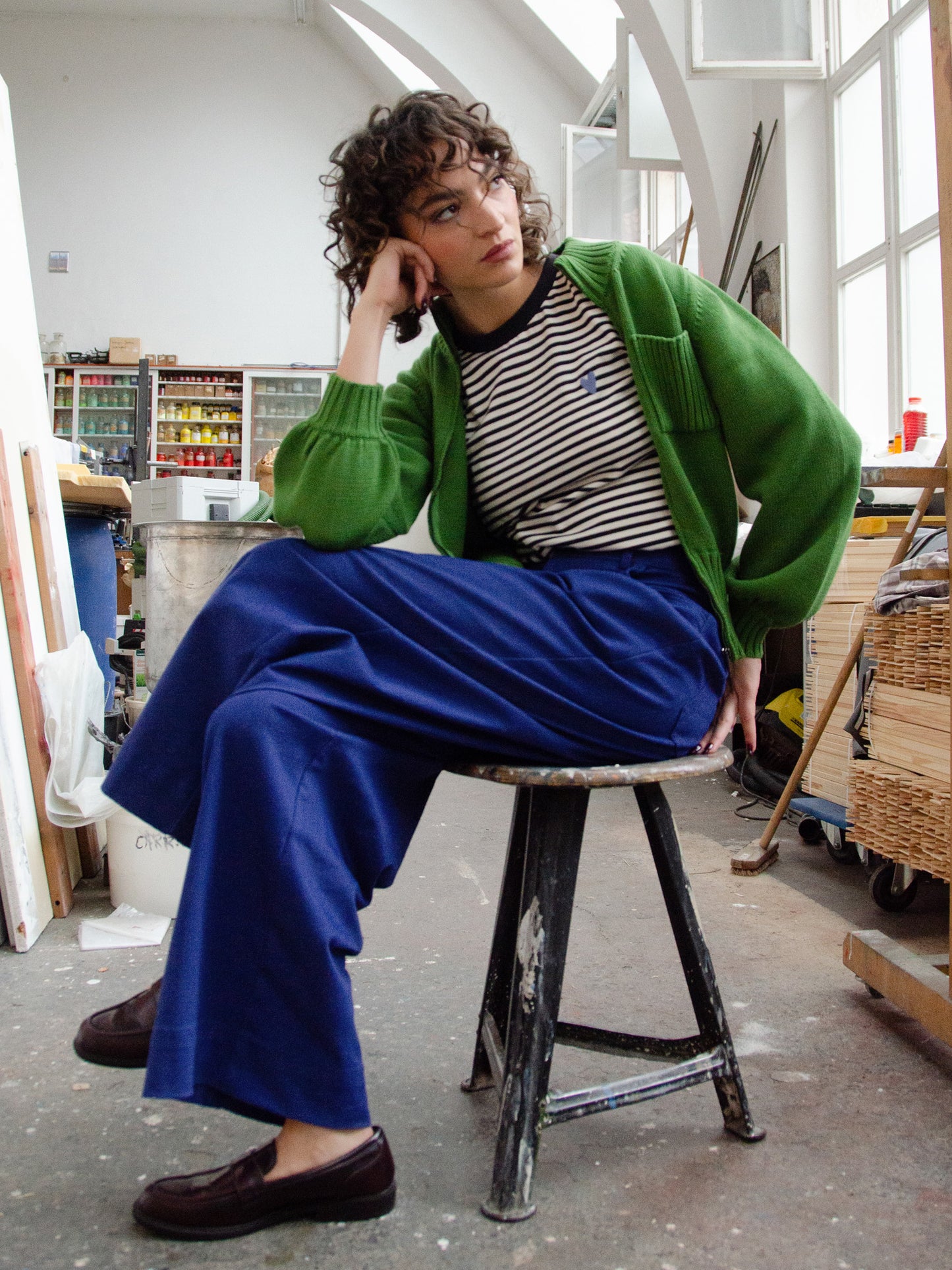 Strickjacke pine green von Mademoiselle YéYé