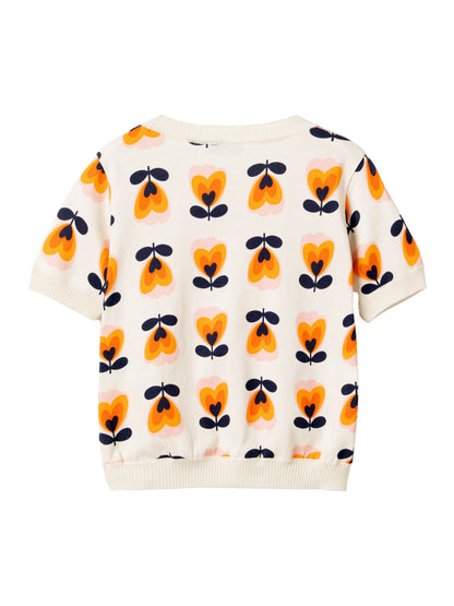 Strick-Shirt Blumen von Mademoiselle YéYé