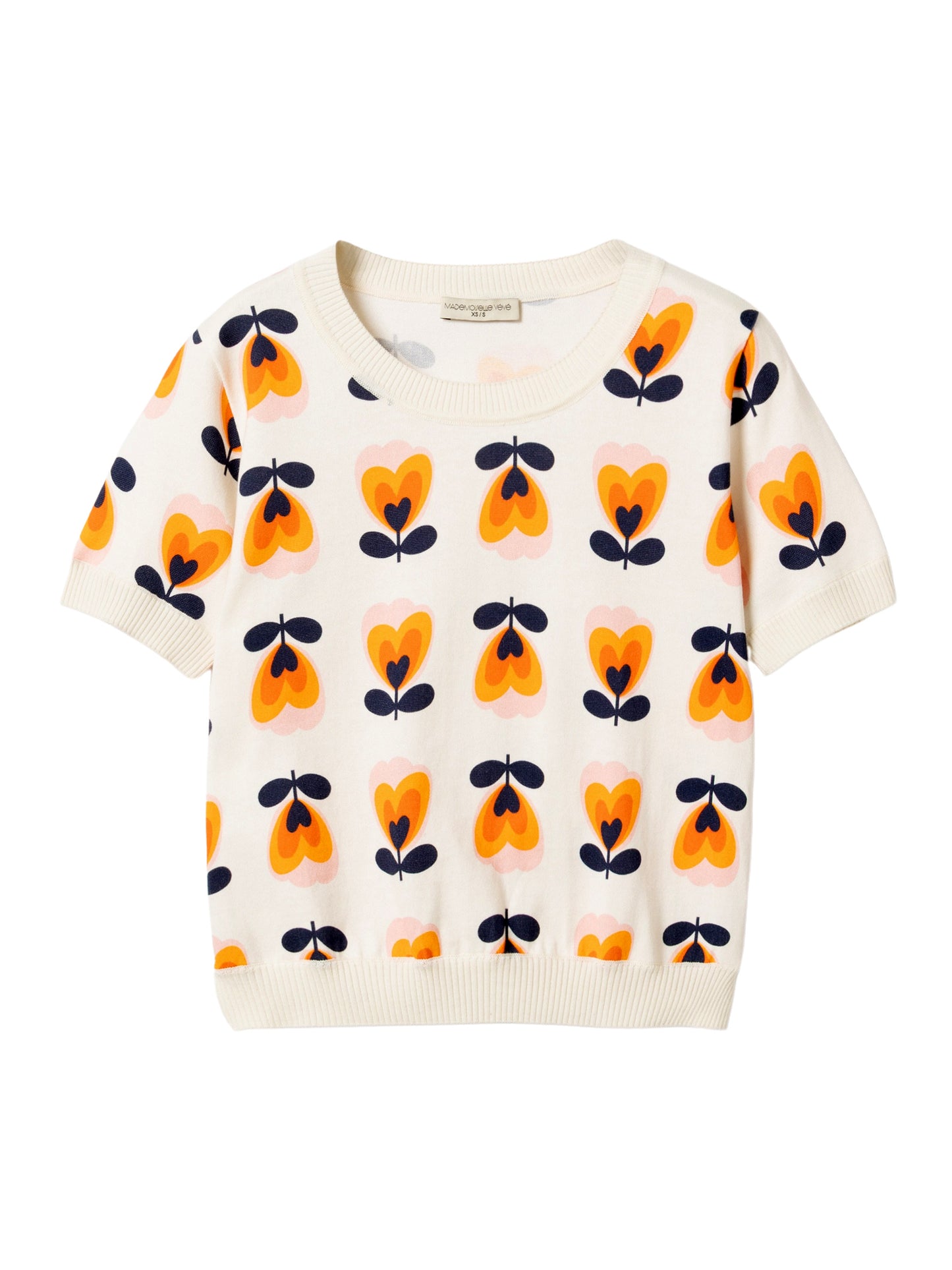 Strick-Shirt Blumen von Mademoiselle YéYé