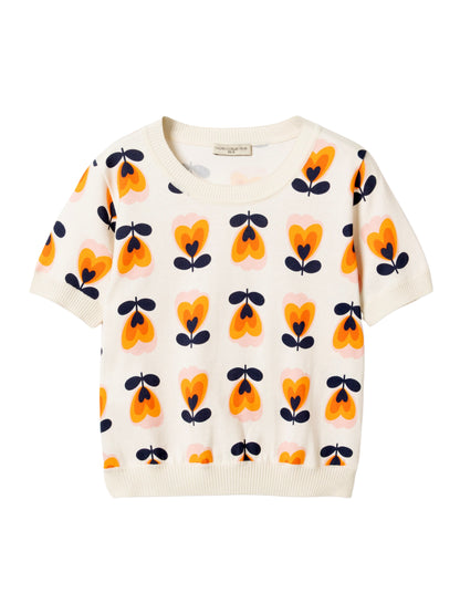 Strick-Shirt Blumen von Mademoiselle YéYé