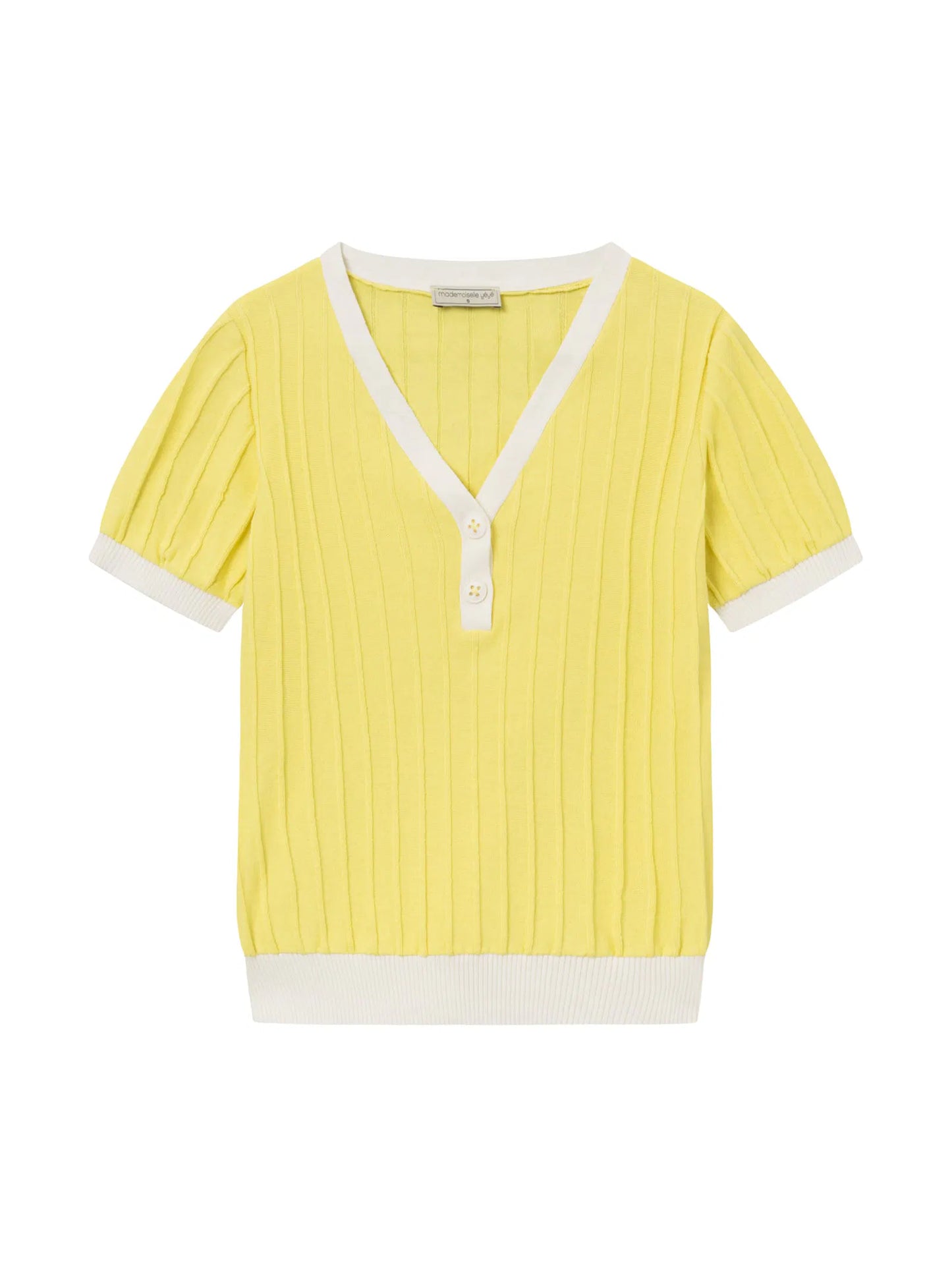 Strickshirt in Canary Yellow von Mademoiselle YéYé
