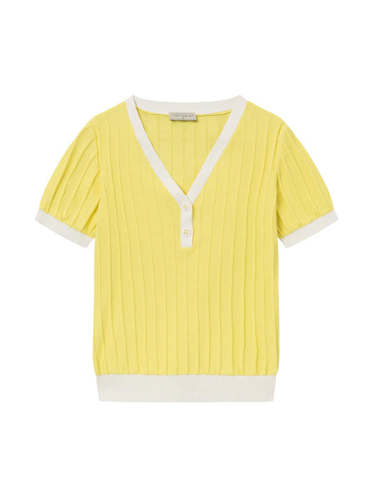 Strickshirt in Canary Yellow von Mademoiselle YéYé