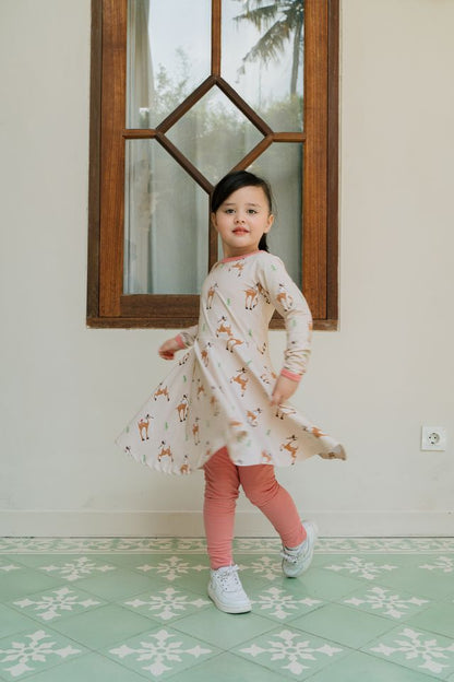 Leggings Sweat in Dusty Pink von Maxomorra
