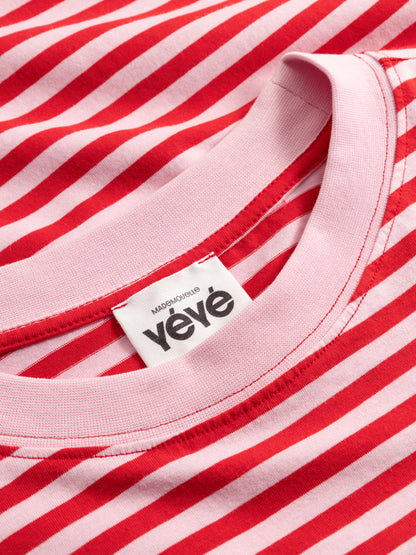 Shirt gestreift Rot/Rosa von Mademoiselle Yéyé