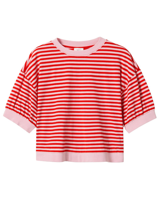 Shirt gestreift Rot/Rosa von Mademoiselle Yéyé