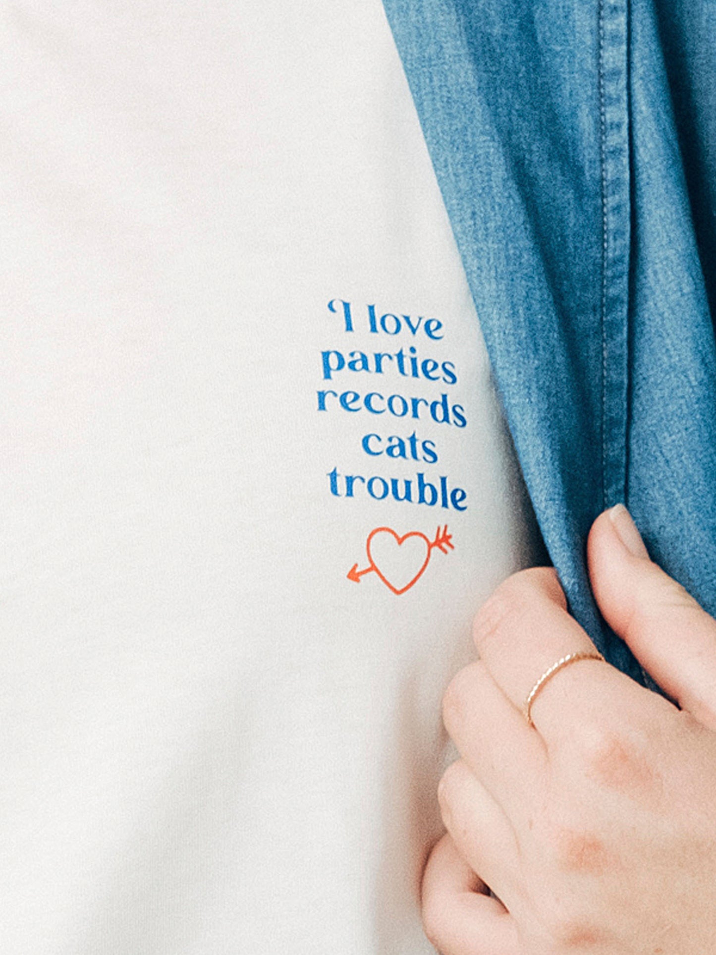 T-shirt "I love..." von Mademoiselle Yéyé