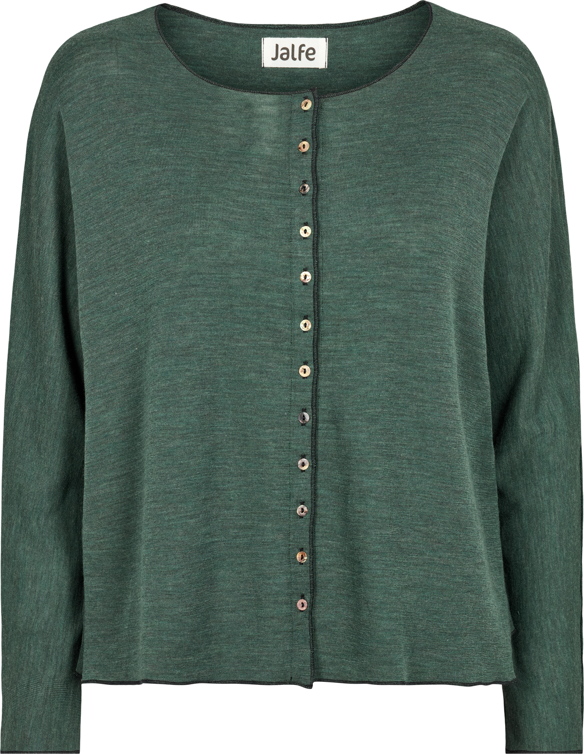 Oversize Wolle-Cardigan in Dusty Green von Jalfe