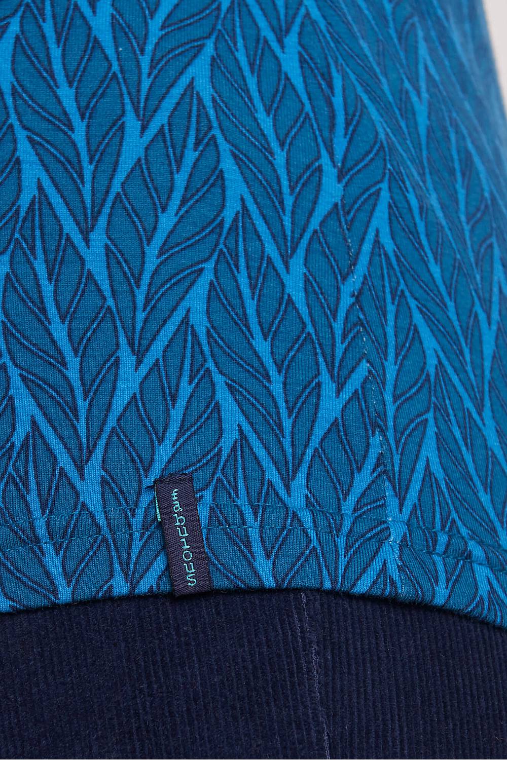 SALE -50%: Jupe mit Pflanzen auf Blau von Tranquillo