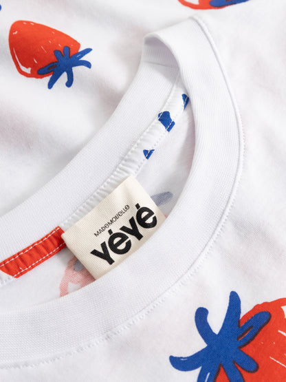 T-Shirt mit Erdbeeren von Mademoiselle Yéyé