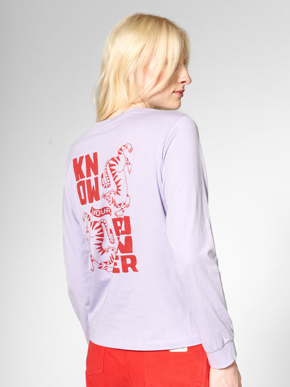 Langarm T-Shirt "Know your Power" von Mademoiselle Yéyé