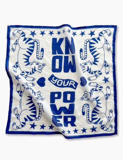 Tuch "Know your power" von Mademoiselle Yéyé