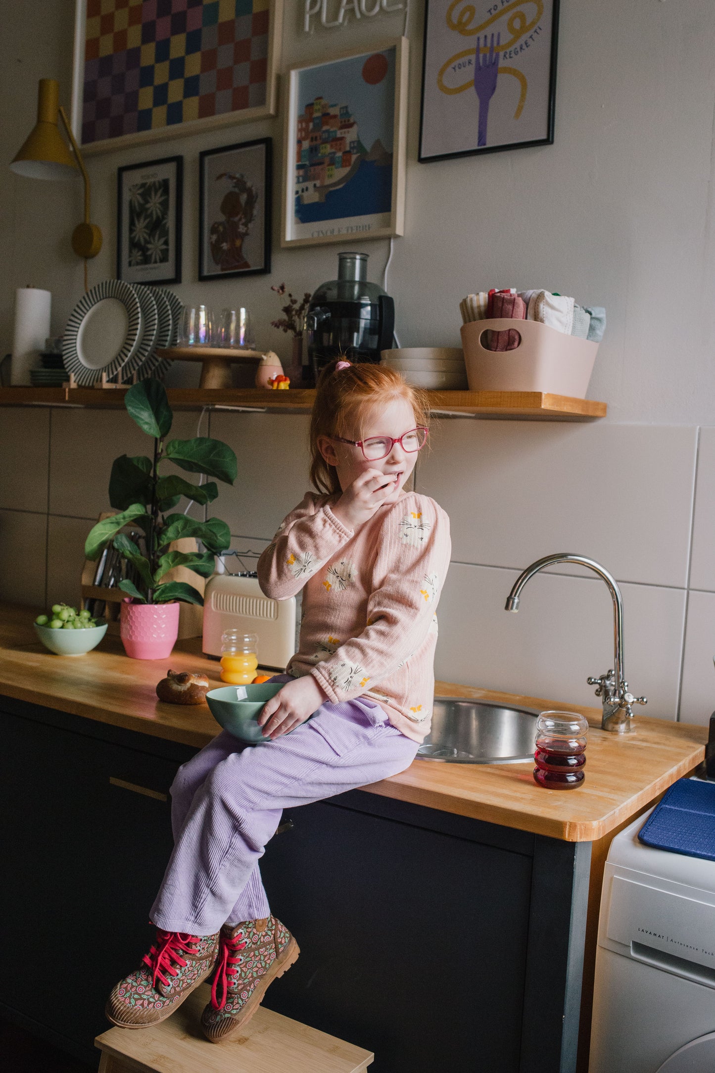 Cord-Hose in Malve von Lötiekids