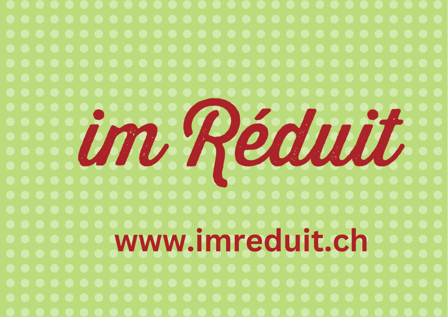 im Réduit Geschenkgutschein