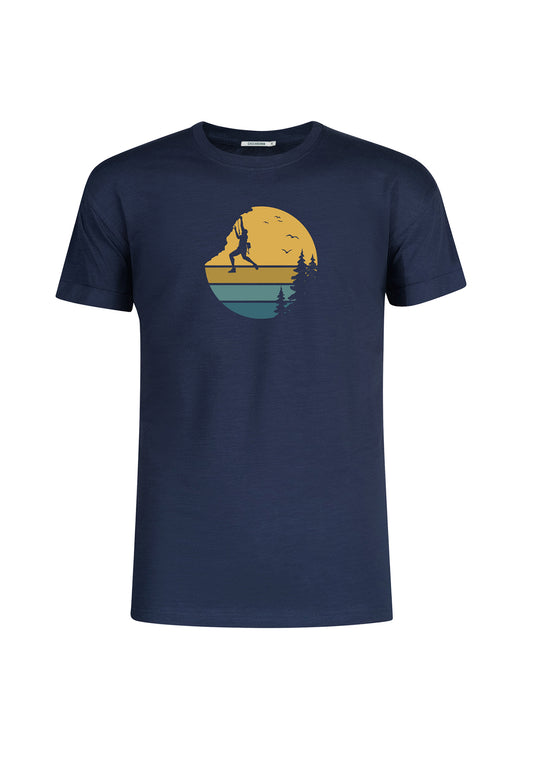 T-shirt Cliffhanger auf Navy Greenbomb