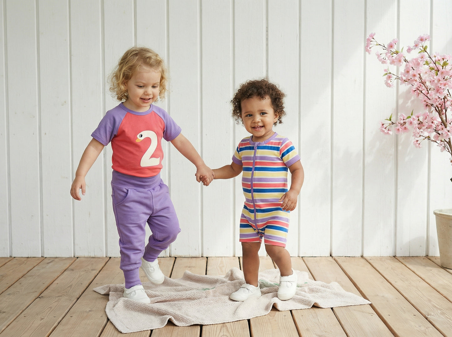 Uni Baby-Hose in Violet von Maxomorra