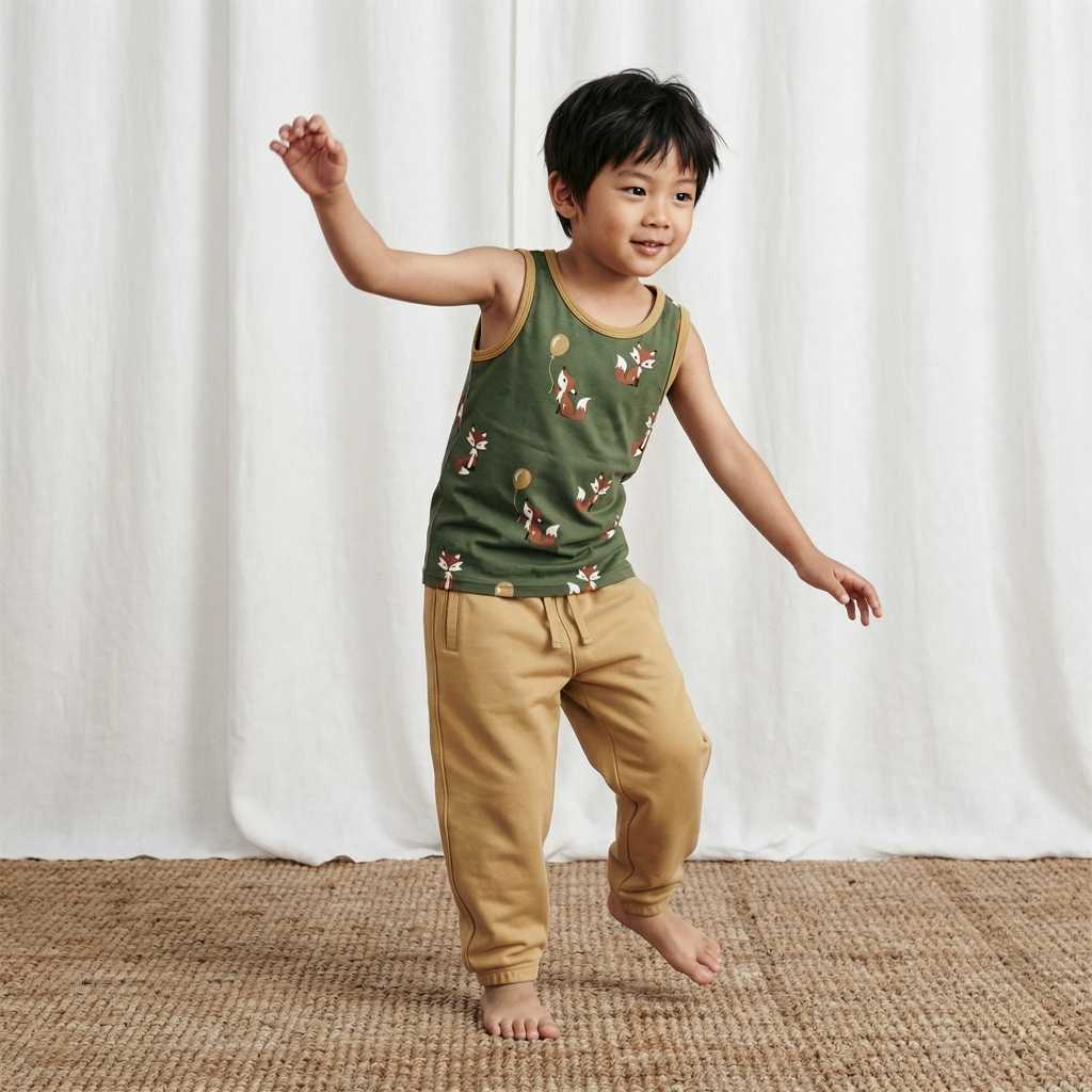 Baggy-Hose Mustard von Maxomorra