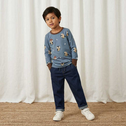 Sweat-Hose in Jeans von Maxomorra