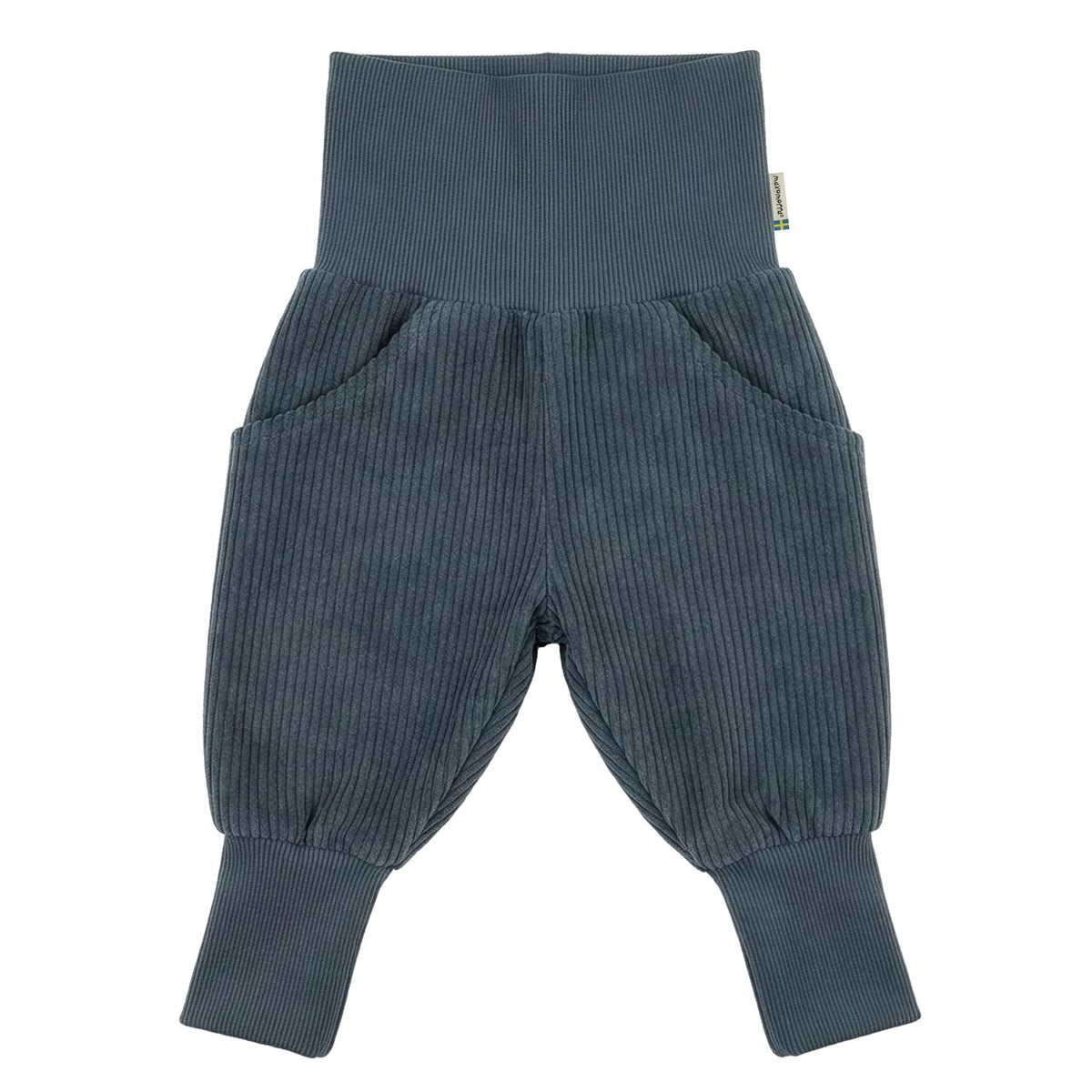 Baby-Cordhose in Blau von Maxomorra