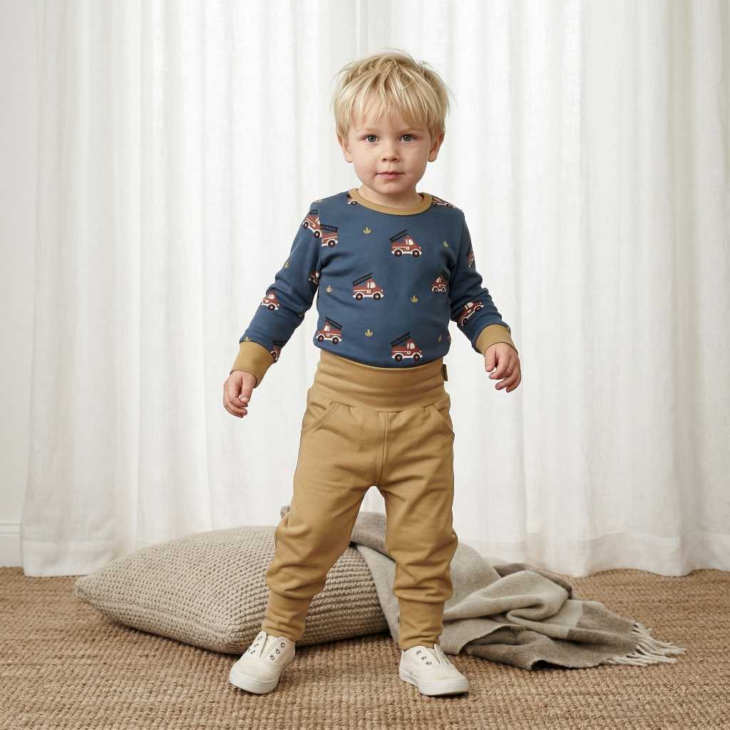 Uni Baby-Hose in Mustard von Maxomorra