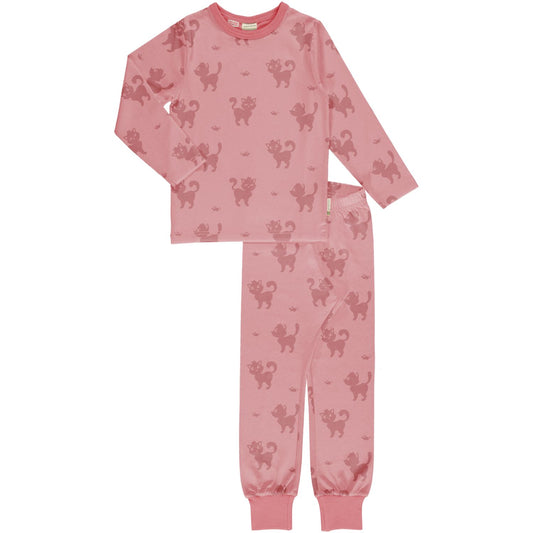 Pyjama 2-teilig mit Monomuster Katze
