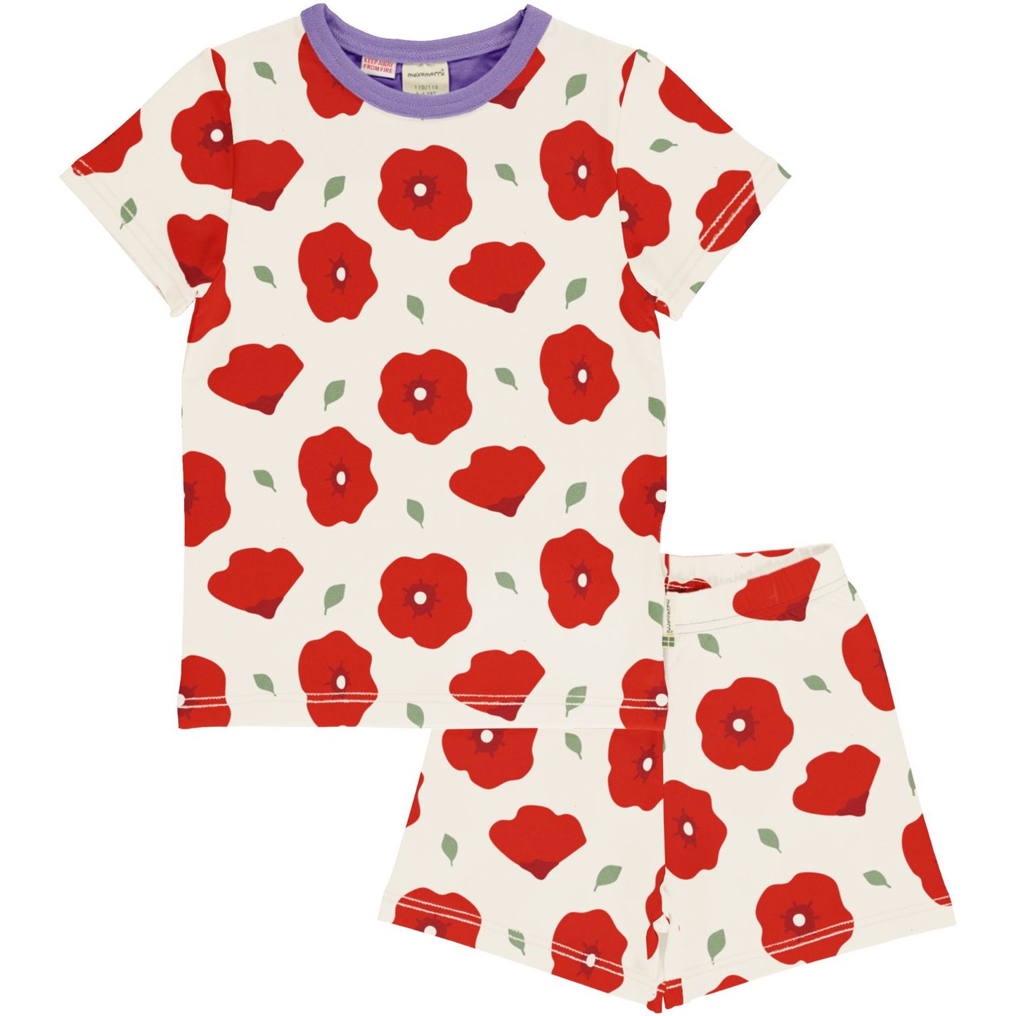 Sommer-Pyjama mit Mohn von Maxomorra