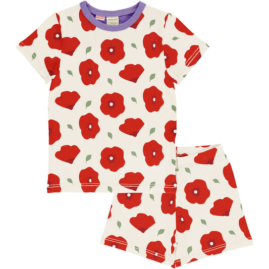 Sommer-Pyjama mit Mohn von Maxomorra