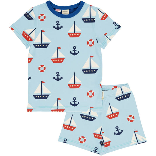 Sommer-Pyjama mit Segelboot von Maxomorra