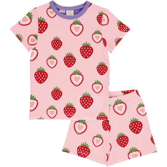 Sommer-Pyjama mit Erdbeeren von Maxomorra