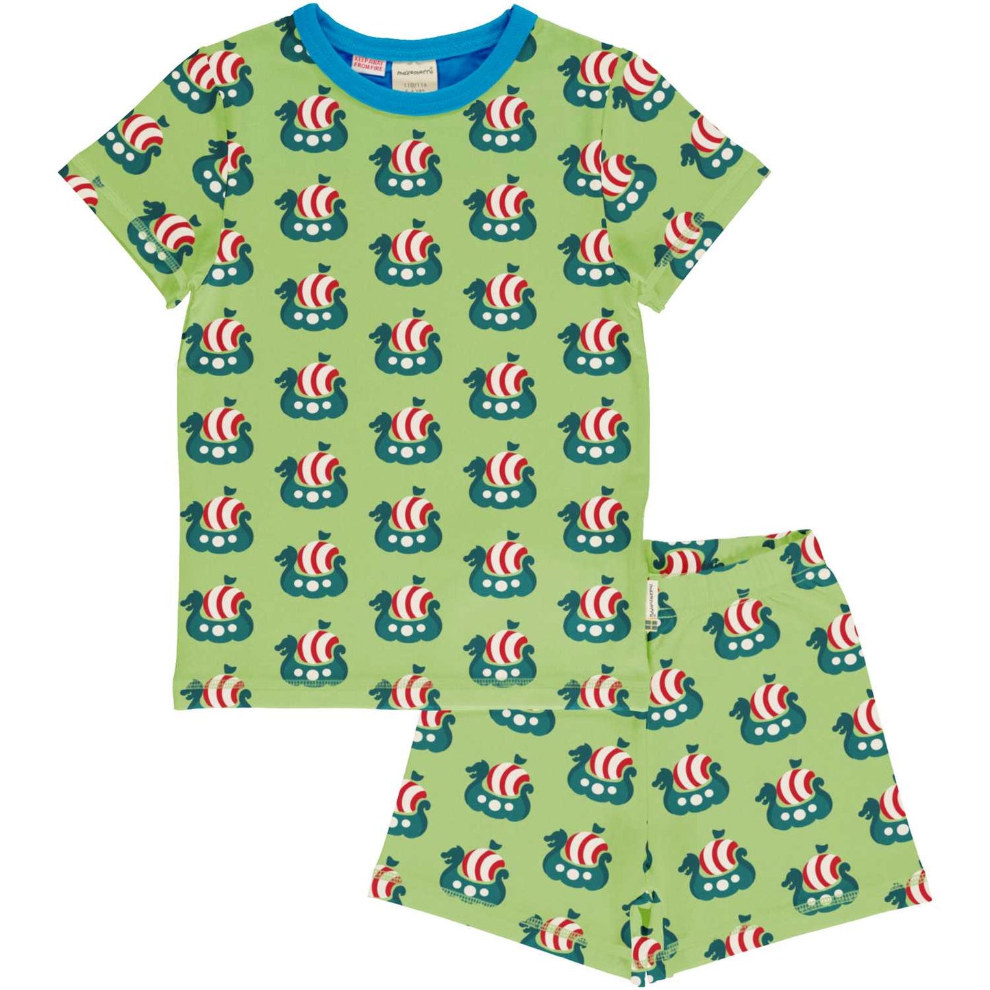 Sommer-Pyjama mit Wikingerschiff von Maxomorra