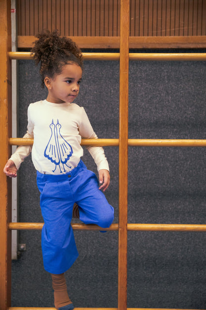 SALE: Langarm-Shirt mit Vögel auf crèmeweiss von Baba