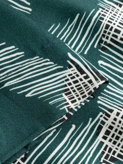 Jupe gemustert Grün/Offwhite von Mademoiselle Yéyé