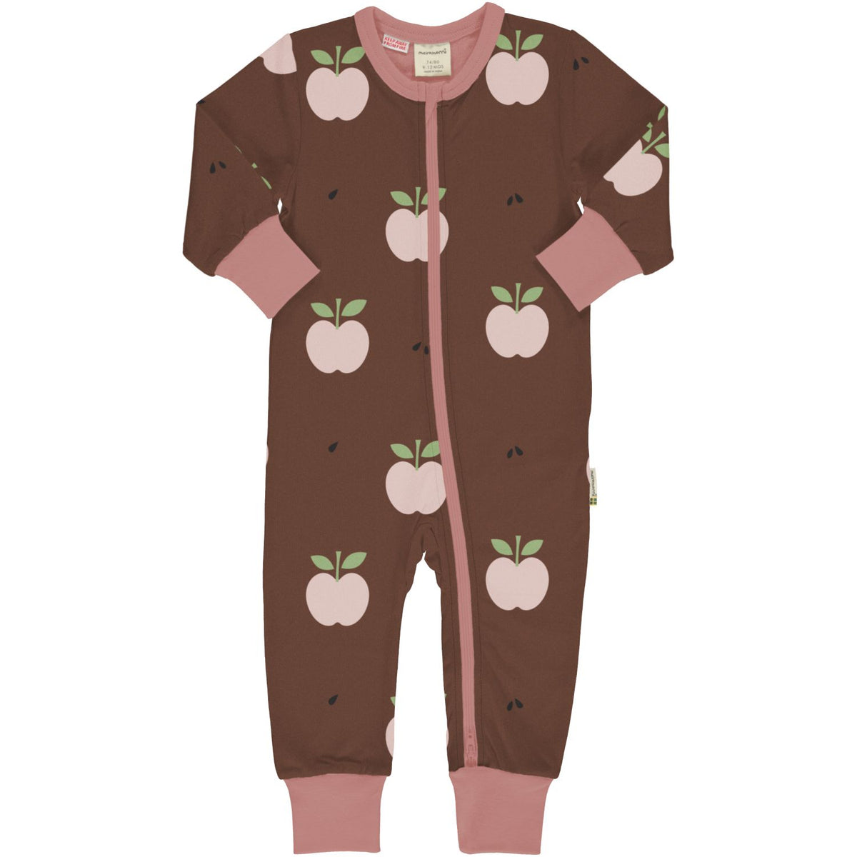 Baby-Pyjama mit Apfel von Maxomorra