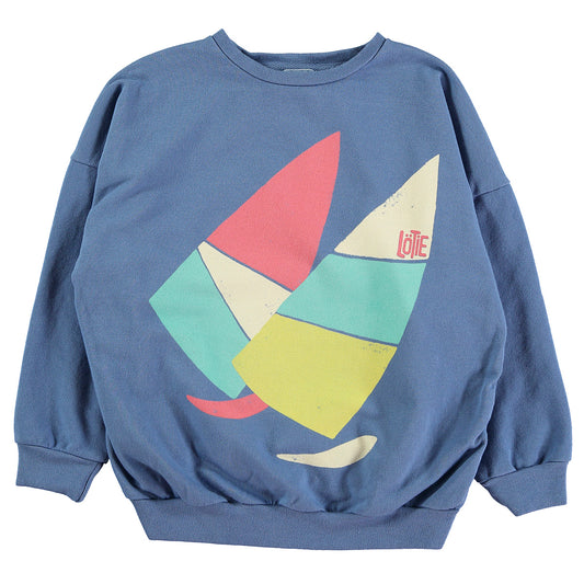 Pulli Windsurf auf Blau von Lötiekids