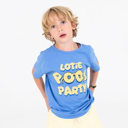 T-shirt Pool Party auf Blau von Lötiekids