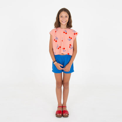 Crop Top mit Kirschen auf Clay von Lötiekids