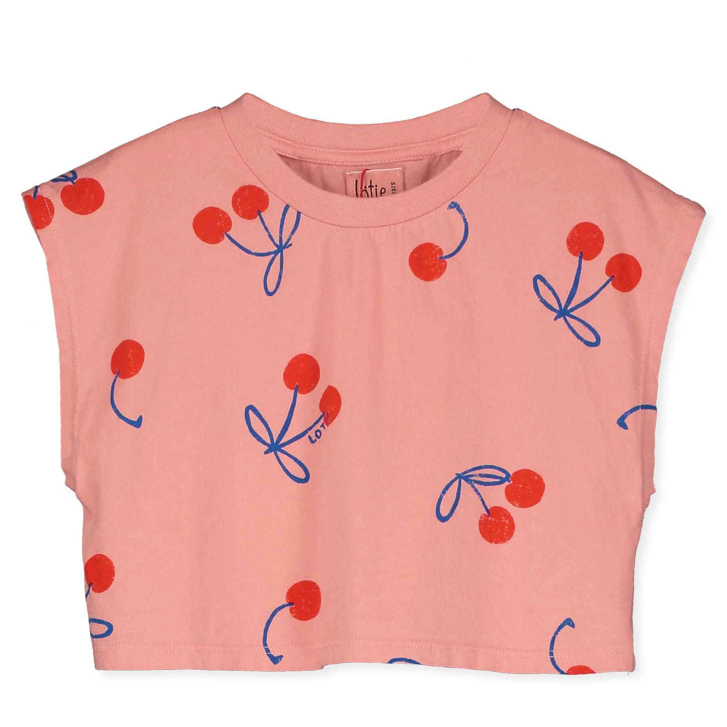 Crop Top mit Kirschen auf Clay von Lötiekids