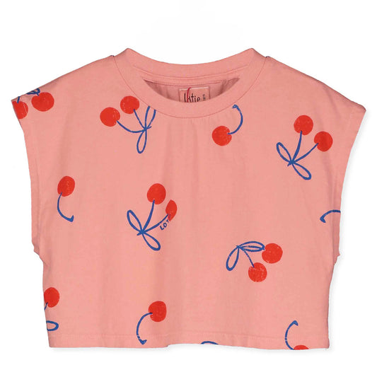 Crop Top mit Kirschen auf Clay von Lötiekids