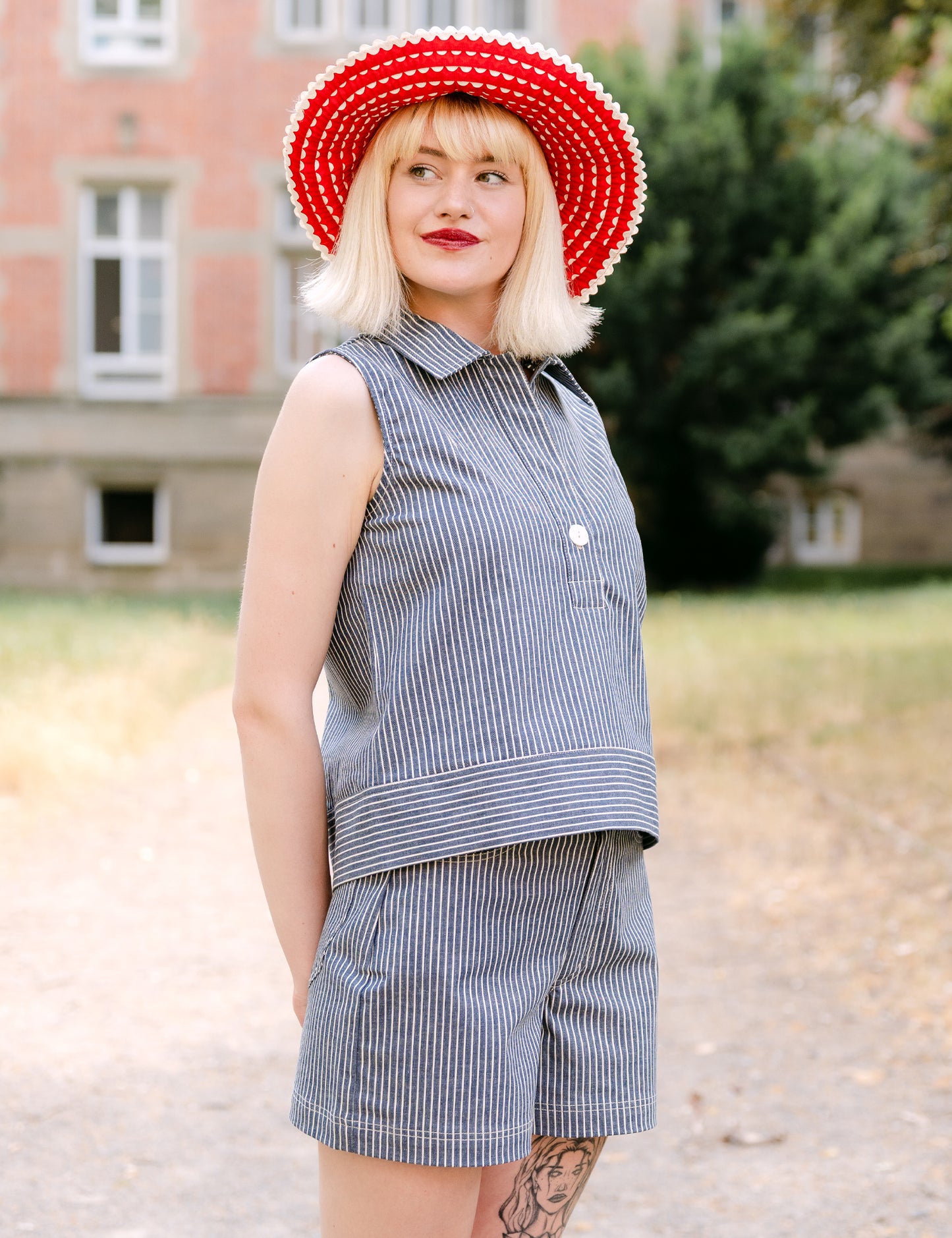 Shorts mit Streifen von Mademoiselle YéYé