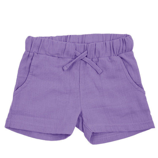Kurze Shorts Musselin in violet von Maxomorra